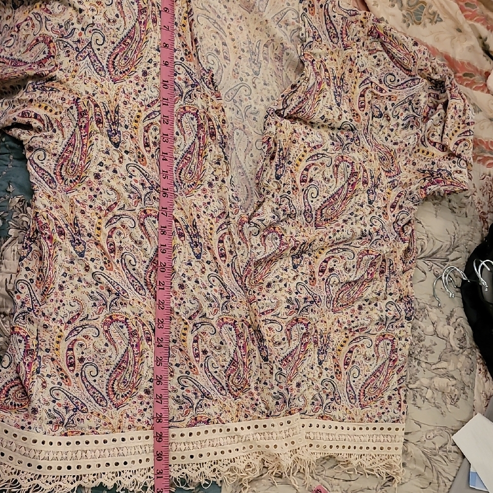 Bobeau Multicolor Paisley Kimono - Picture 7 of 8